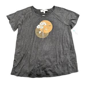 Hiatus Analis Graphic Knit Tee in Gray, Size 2X​​​